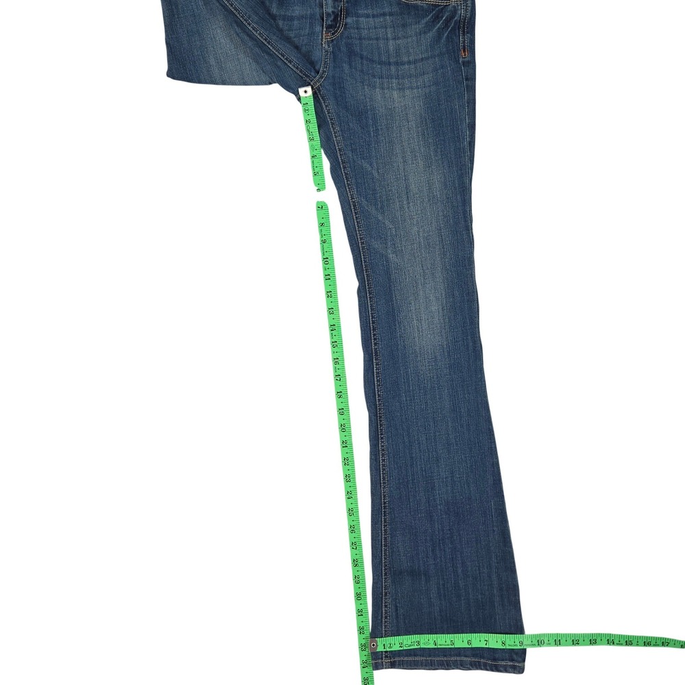 Cello Women Preppy Embroidered Bootcut Jeans Size 9 Mid Wash Y2K - Picture 11 of 15